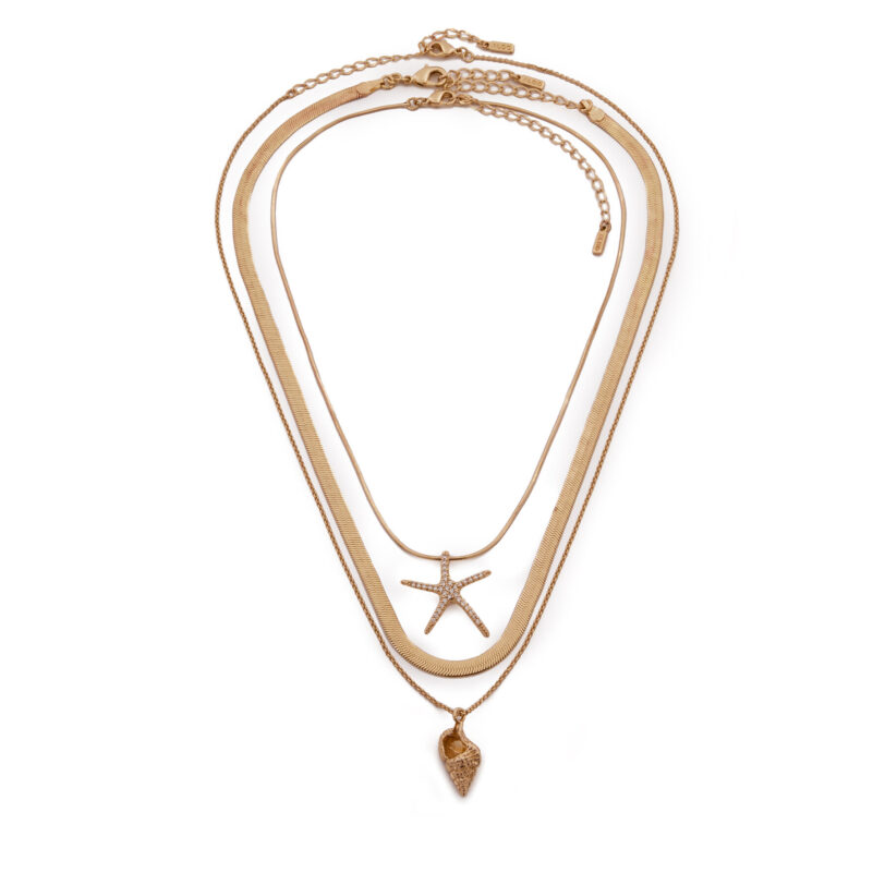 Комплект 3 колиета Aldo Seascharms 13995007 Златист цвят на ниска цена