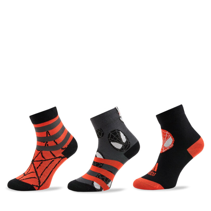 Комплект 3 чифта дълги чорапи детски adidas HZ2915 Сив цвят на ниска цена
