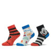 Комплект 3 чифта дълги чорапи детски adidas Mickey Mouse Crew Socks 3 Pairs IB6776 Цветен цвят на ниска цена