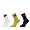 Комплект 3 чифта дълги чорапи мъжки HUGO 50531515 Цветен цвят на ниска цена
