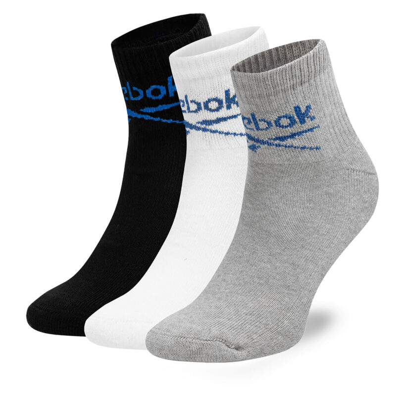 Комплект 3 чифта дълги чорапи мъжки Reebok R0255-SS24 (3-pack) Цветен цвят на ниска цена