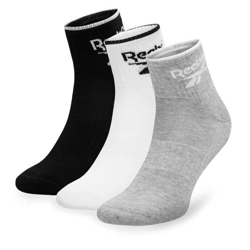 Комплект 3 чифта дълги чорапи мъжки Reebok R0362-SS24 (3-pack) Цветен цвят на ниска цена