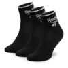Комплект 3 чифта дълги чорапи мъжки Reebok R0362-SS24 (3-pack) Черен цвят на ниска цена