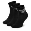 Комплект 3 чифта дълги чорапи мъжки Reebok R0427-SS24 (3-pack) Черен цвят на ниска цена