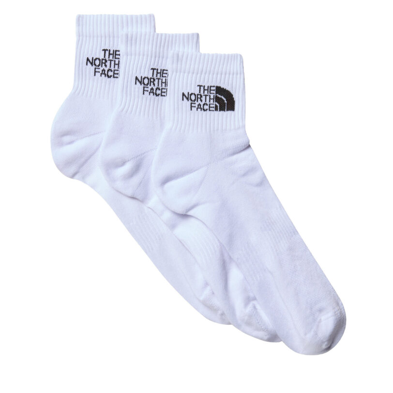 Комплект 3 чифта дълги чорапи мъжки The North Face NF0A882GFN41 Бял цвят на ниска цена