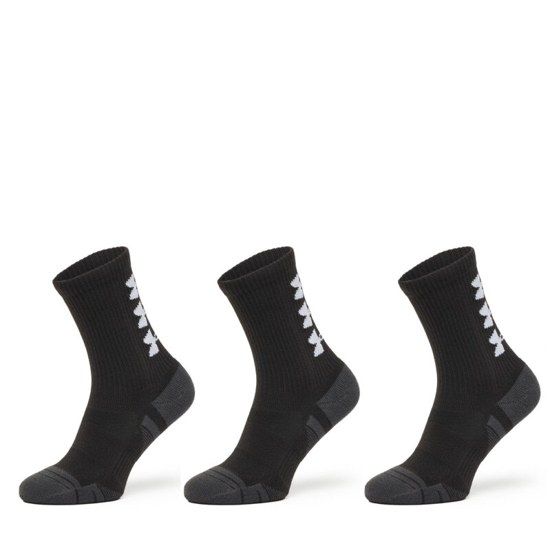 Комплект 3 чифта дълги чорапи мъжки Under Armour UA Perform Tech 3p Crew 1379515 Черен цвят на ниска цена