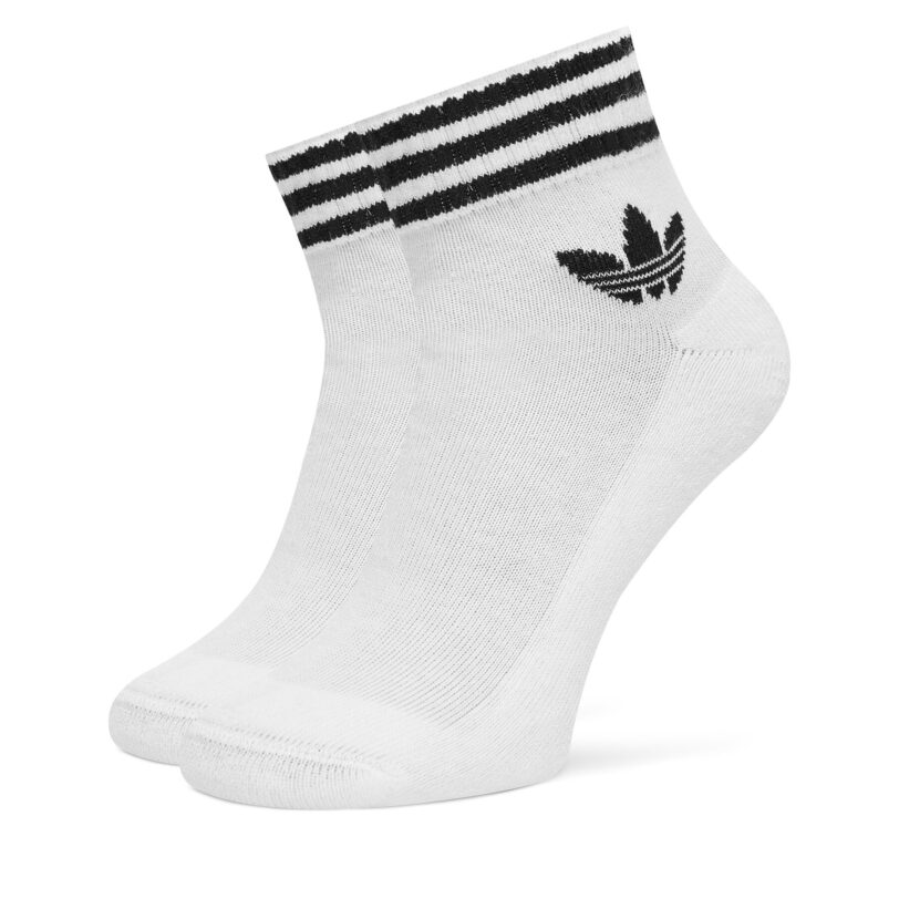 Комплект 3 чифта дълги чорапи мъжки adidas 3-Stripes JV7435 Бял цвят на ниска цена