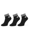 Комплект 3 чифта дълги чорапи мъжки adidas 3-Stripes JV7436 Черен цвят на ниска цена