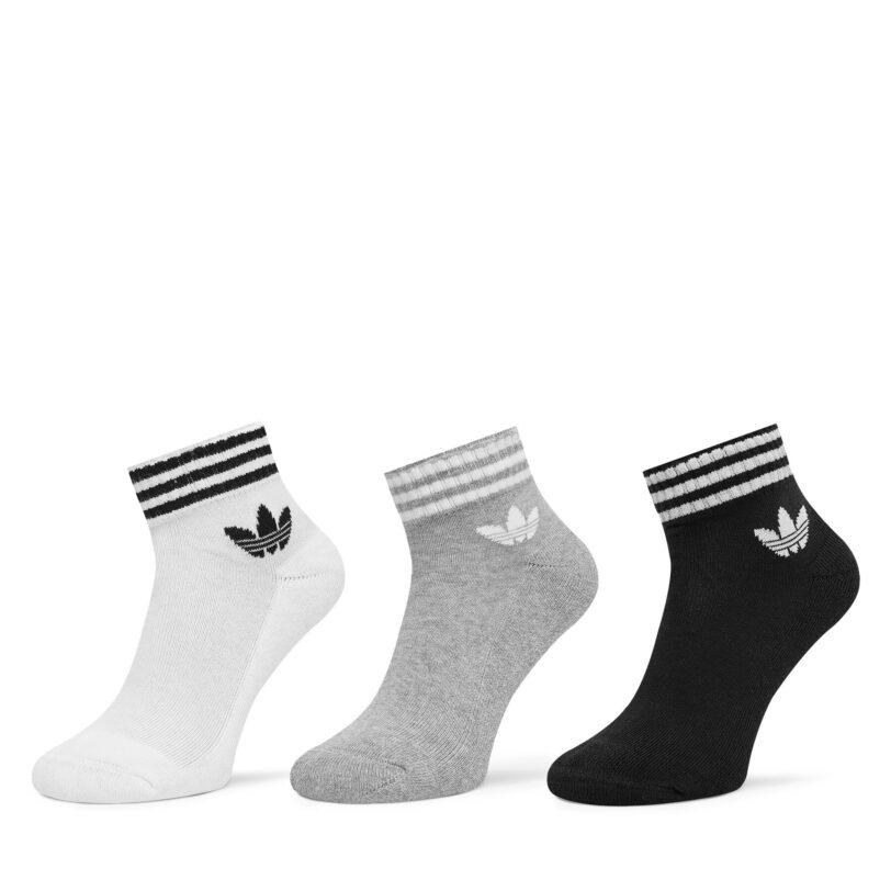 Комплект 3 чифта дълги чорапи мъжки adidas 3-Stripes JV7437 Цветен цвят на ниска цена