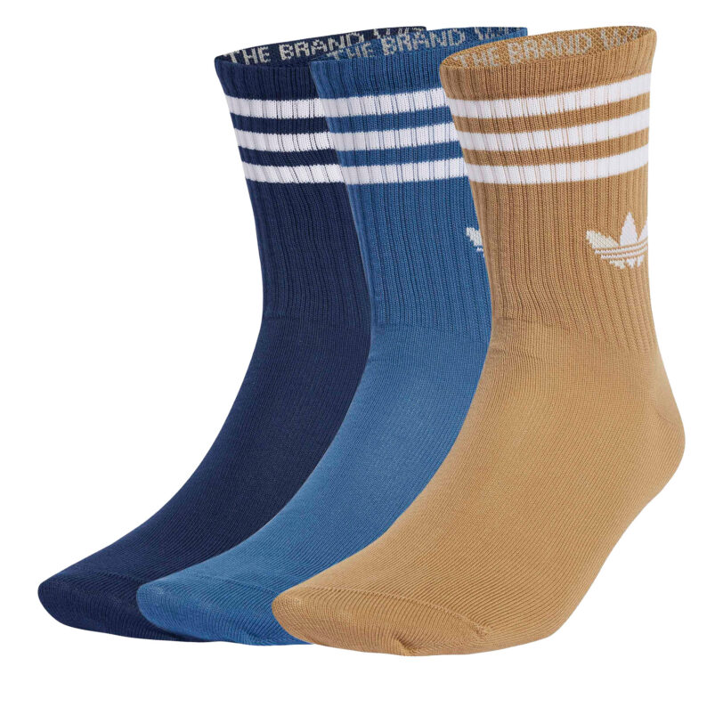 Комплект 3 чифта дълги чорапи мъжки adidas 3-Stripes JZ4941 Цветен цвят на ниска цена