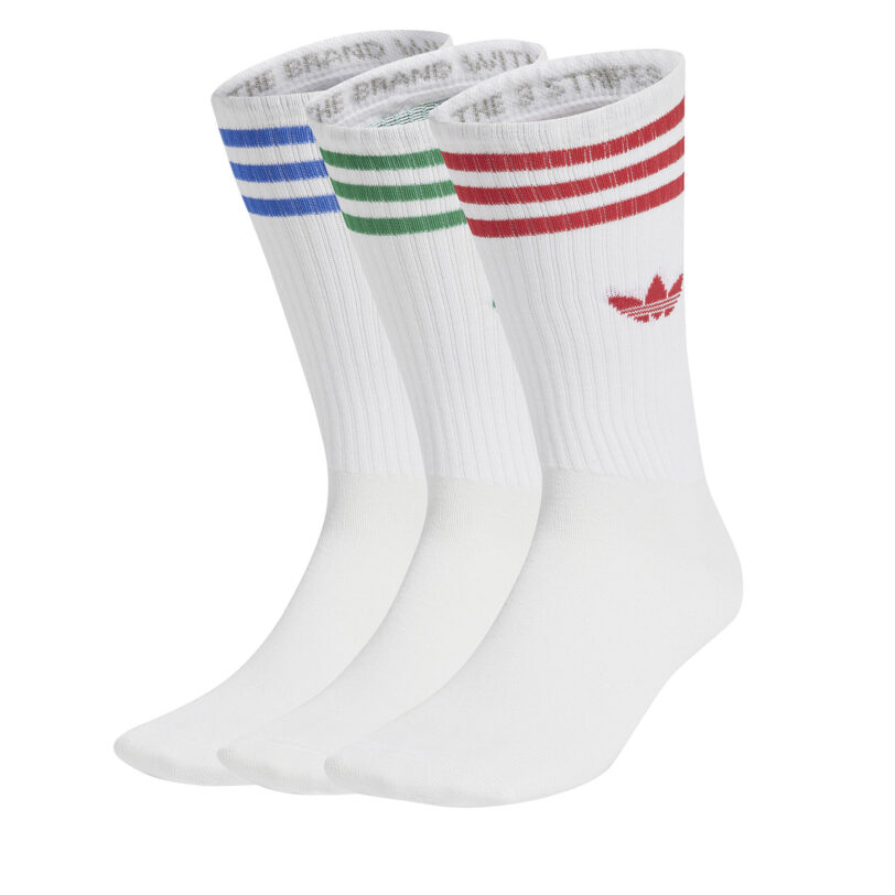Комплект 3 чифта дълги чорапи мъжки adidas High Crew JJ1984 Бял цвят на ниска цена