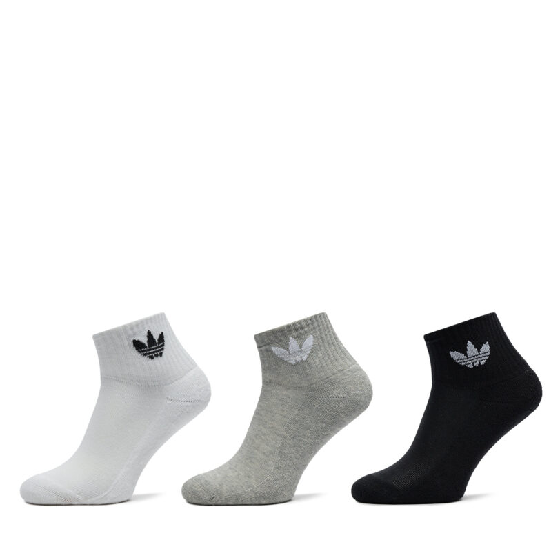 Комплект 3 чифта дълги чорапи мъжки adidas Mid Crew IJ5612 Цветен цвят на ниска цена