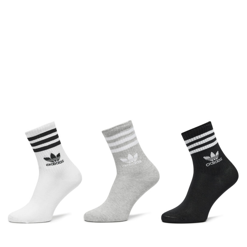 Комплект 3 чифта дълги чорапи мъжки adidas Mid Cut Crew IL5023 Цветен цвят на ниска цена
