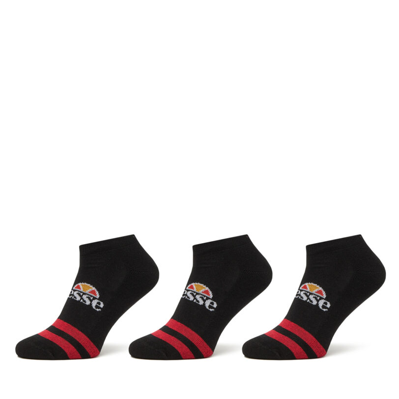 Комплект 3 чифта къси чорапи дамски Ellesse SAAC0876011N Черен цвят на ниска цена