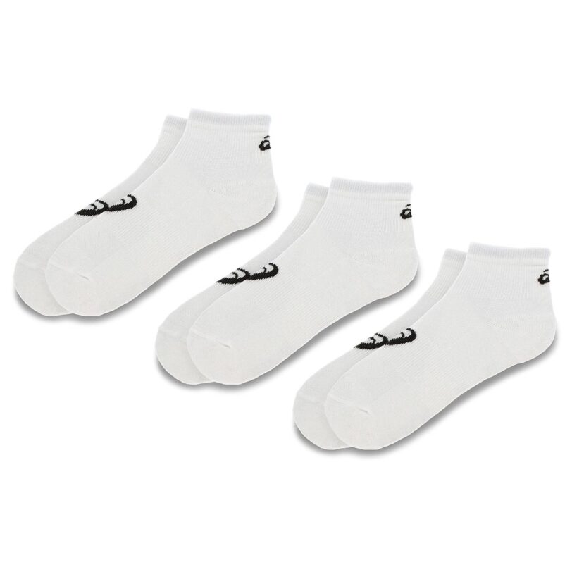Комплект 3 чифта къси чорапи унисекс Asics 3PPK Quarter Sock 155205 Бял цвят на ниска цена