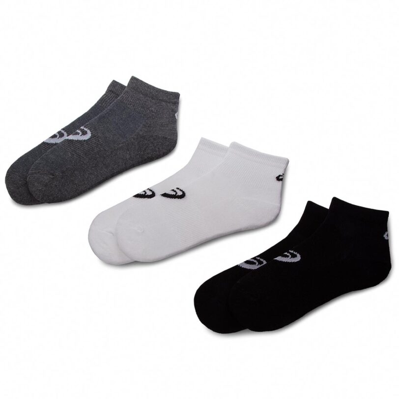 Комплект 3 чифта къси чорапи унисекс Asics 3PPK Quarter Sock 155205 Сив цвят на ниска цена