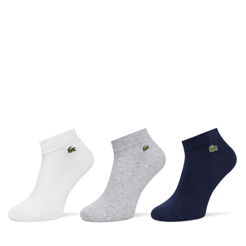 Комплект 3 чифта къси чорапи унисекс Lacoste RA2917 Цветен цвят на ниска цена