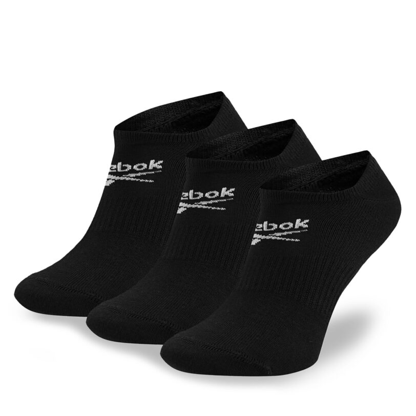 Комплект 3 чифта къси чорапи унисекс Reebok R0353-SS24 (3-pack) Черен цвят на ниска цена