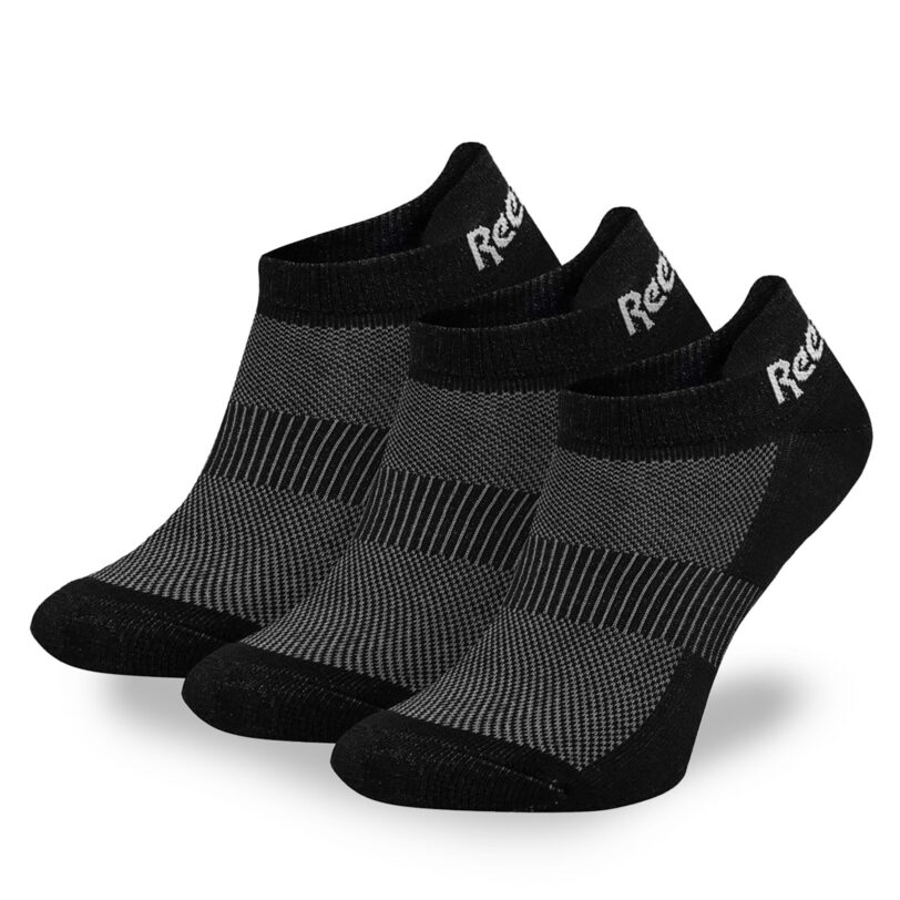 Комплект 3 чифта къси чорапи унисекс Reebok R0356P-SS24 (3-pack) Черен цвят на ниска цена