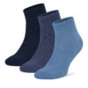 Комплект 3 чифта къси чорапи унисекс Sprandi 0UB-004-AW24 (3-PACK) Син цвят на ниска цена