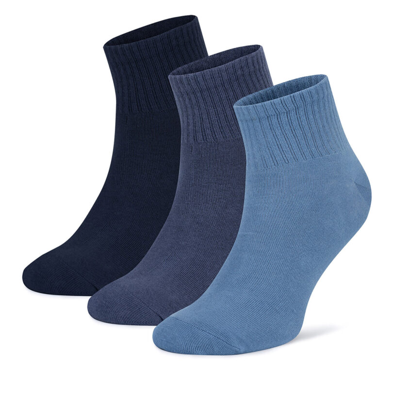 Комплект 3 чифта къси чорапи унисекс Sprandi 0UB-004-AW24 (3-PACK) Син цвят на ниска цена