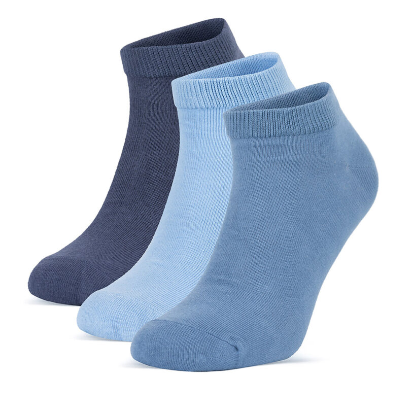 Комплект 3 чифта къси чорапи унисекс Sprandi 0UB-005-AW24 (3-PACK) Син цвят на ниска цена