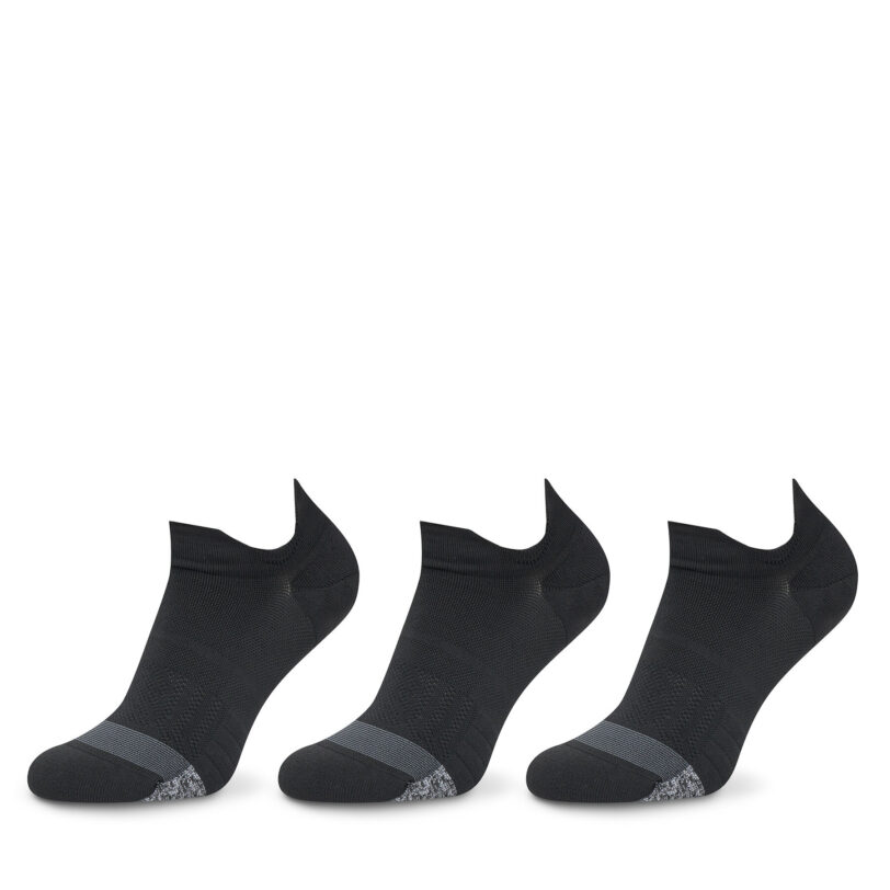 Комплект 3 чифта къси чорапи унисекс Under Armour 1387052 Черен цвят на ниска цена