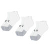 Комплект 3 чифта къси чорапи унисекс Under Armour Heatgear Lo Cut Sock 1346753-100 Бял цвят на ниска цена