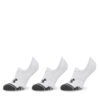 Комплект 3 чифта къси чорапи унисекс Under Armour Performance Tech 1379502 Бял цвят на ниска цена