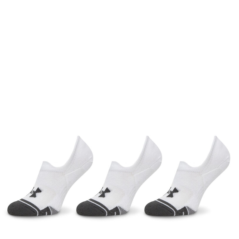 Комплект 3 чифта къси чорапи унисекс Under Armour Performance Tech 1379502 Бял цвят на ниска цена