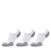 Комплект 3 чифта къси чорапи унисекс Under Armour UA ArmourDry® Run 1387044 Бял цвят на ниска цена