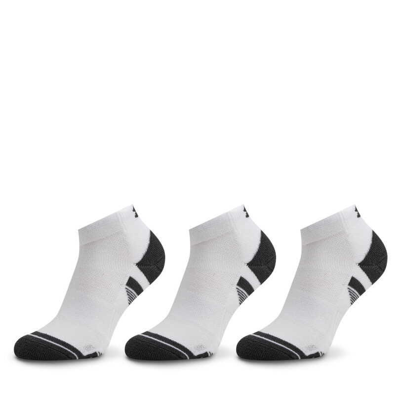 Комплект 3 чифта къси чорапи унисекс Under Armour Ua Performance Tech 3Pk Low 1379504-100 Бял цвят на ниска цена