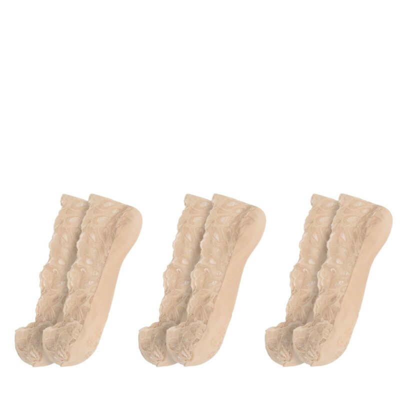 Комплект 3 чифта терлик дамски Jenny Fairy 4WB-002-AW23 (3-pack) Бежов цвят на ниска цена