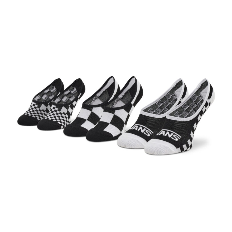 Комплект 3 чифта терлик дамски Vans Classic Check VN0A5L6T4481 Черен цвят на ниска цена