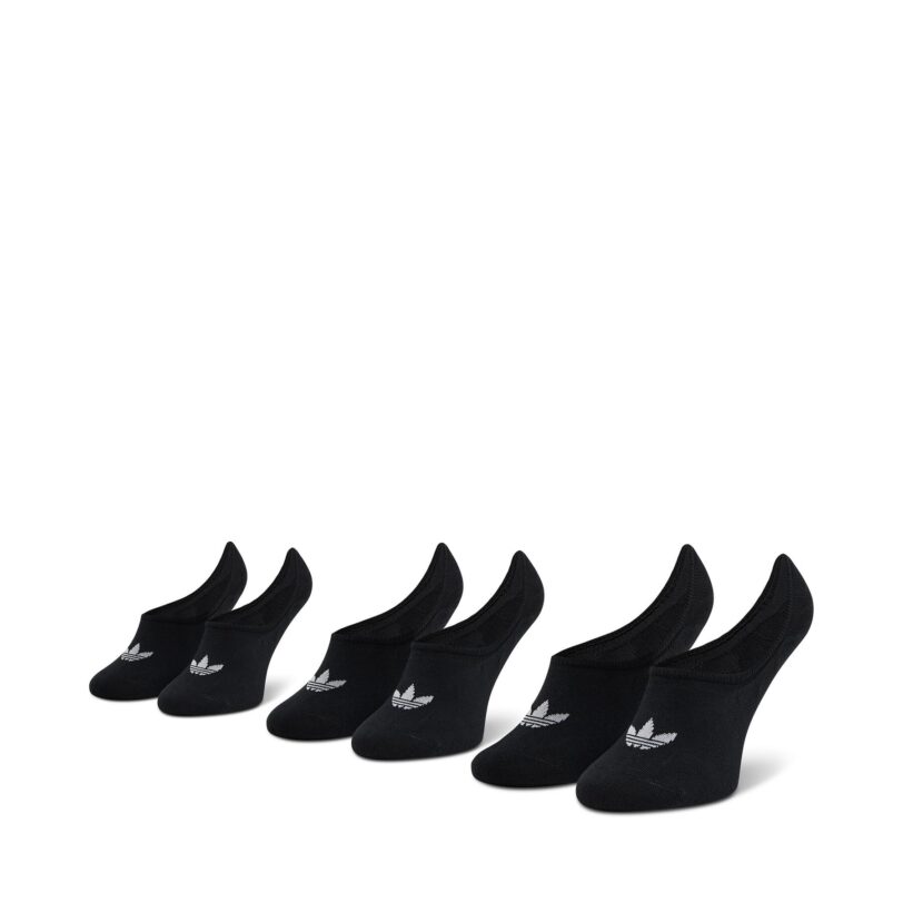 Комплект 3 чифта терлик унисекс adidas No-Show Socks 3P FM0677 Черен цвят на ниска цена