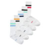 Комплект 5 чифта дълги чорапи мъжки Jack&Jones Tirana 12277074 Бял цвят на ниска цена