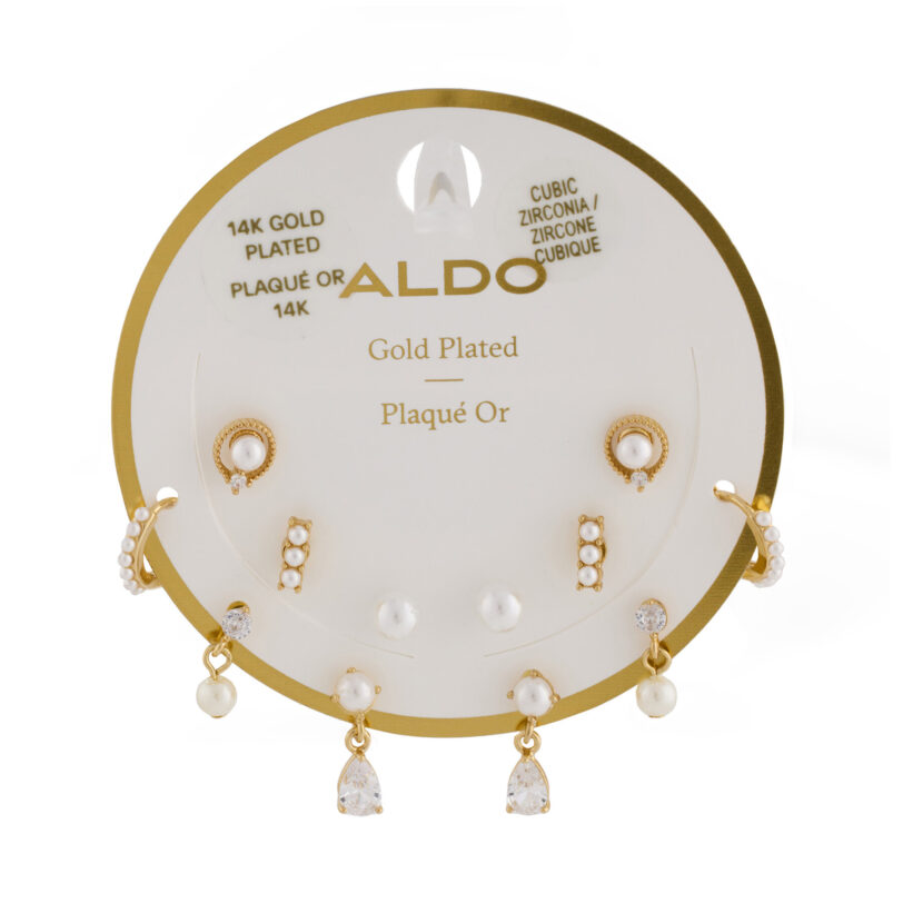 Комплект 6 чифта обеци Aldo Venue 13995096 Златист цвят на ниска цена
