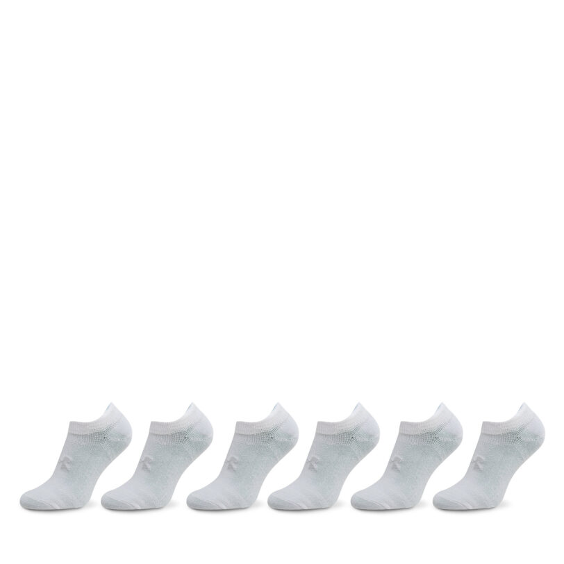 Комплект 6 чифта терлик унисекс Under Armour Ua Essential No Show 6Pk 1382611-100 Бял цвят на ниска цена