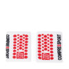 Комплект ленти за ръка Compressport Sweatbands 3D.Dots WSTV2 Бял цвят на ниска цена