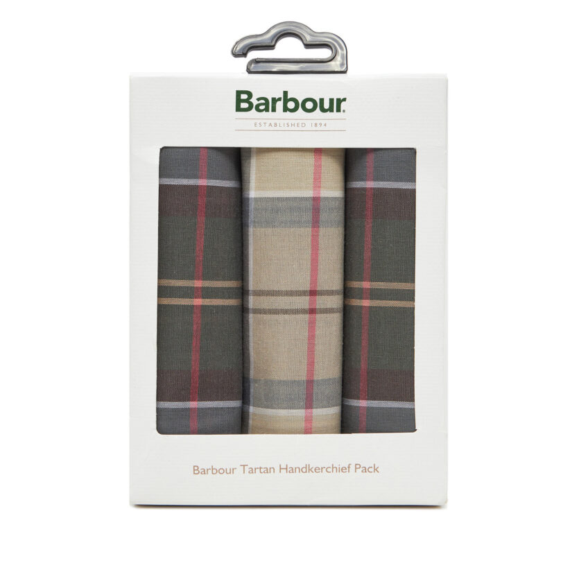 Комплект от 3 кърпички Barbour MAC0010TA11 Зелен цвят на ниска цена