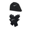 Комплект шапка и ръкавици Nike N1000594 Черен цвят на ниска цена
