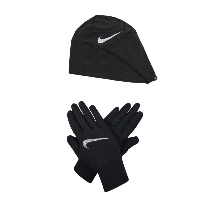 Комплект шапка и ръкавици Nike N1000594 Черен цвят на ниска цена