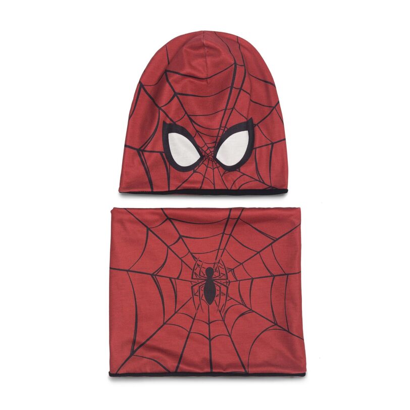 Комплект шапка и шал тип комин Spiderman Ultimate SPIDER-MAN ACCCS_AW23-70SPRMV Червен цвят на ниска цена