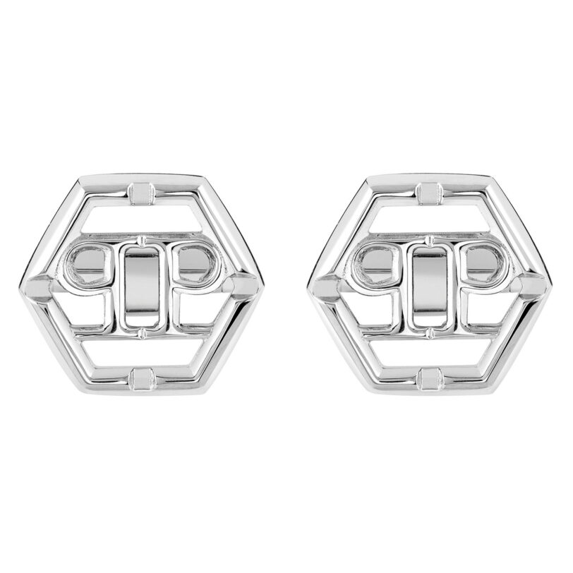 Копчета за ръкавели PHILIPP PLEIN Plein Icon PJ9AA10CU Сребрист цвят на ниска цена