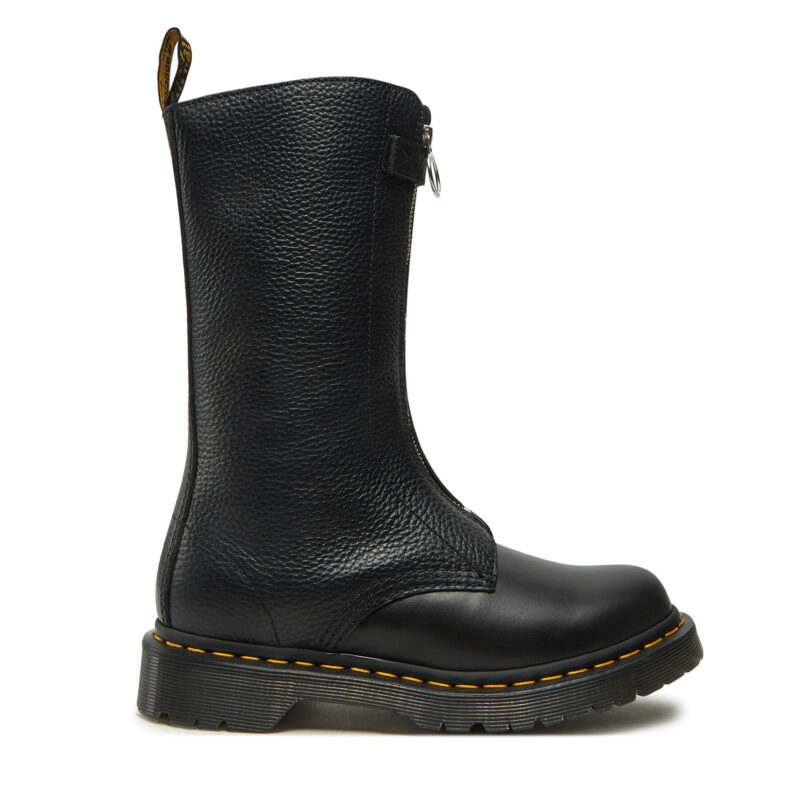 Кубинки Dr. Martens 1B99 Front Zip 32053001 Черен цвят на ниска цена