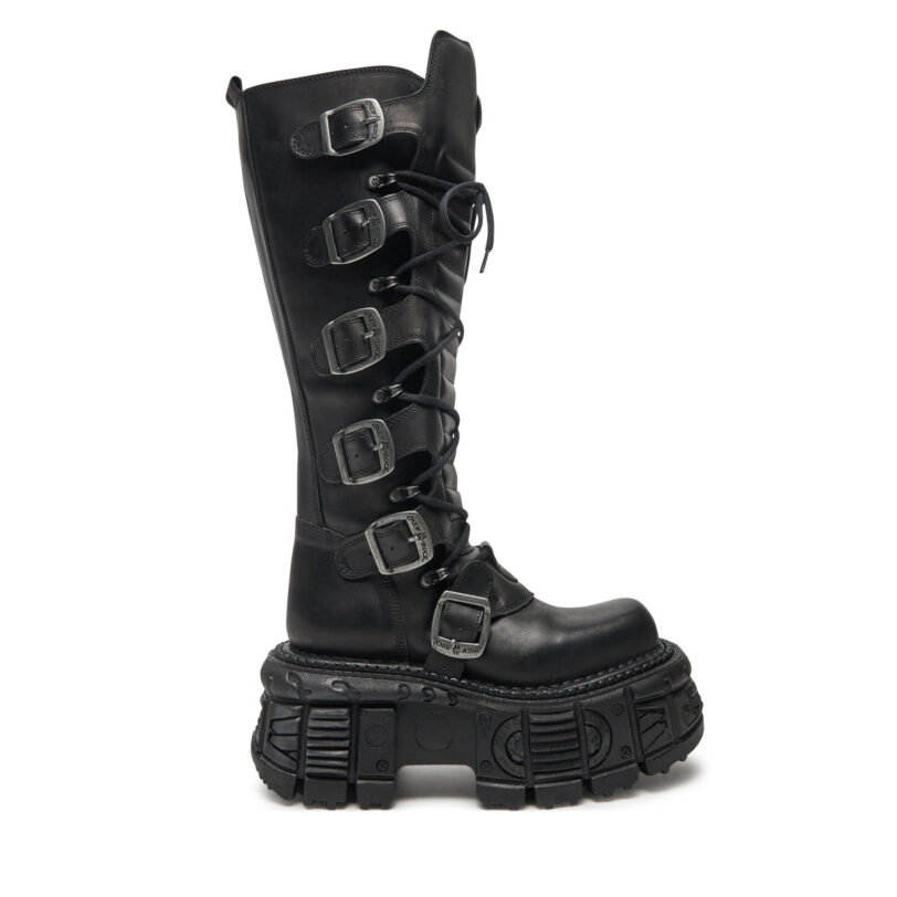 Кубинки NEW ROCK M-272-S3 Черен цвят на ниска цена