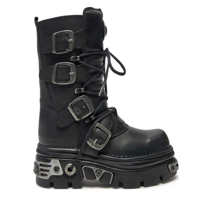 Кубинки NEW ROCK M-373-S4 Черен цвят на ниска цена