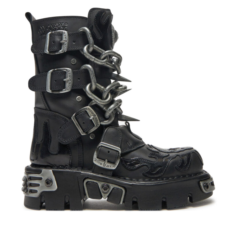 Кубинки NEW ROCK M-727-S5 Черен цвят на ниска цена