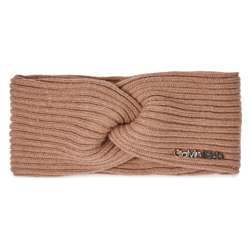Лента за глава Calvin Klein Ck Must Logo Twisted Headband K60K611400 Виолетов цвят на ниска цена