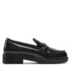 Лоуфъри Calvin Klein Loafer W/M Bar Saff Lth HW0HW02076 Черен цвят на ниска цена